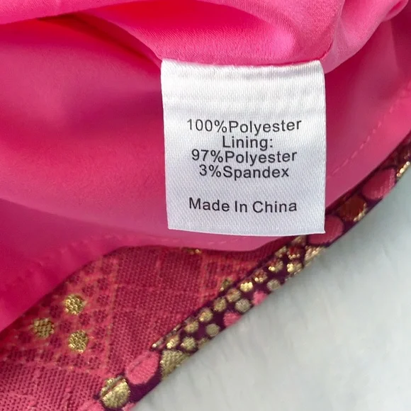 Like New Tuckernuck Gold and Pink Champagne Dreams Bouvier Blouse, Size Medium - Picture 11 of 12